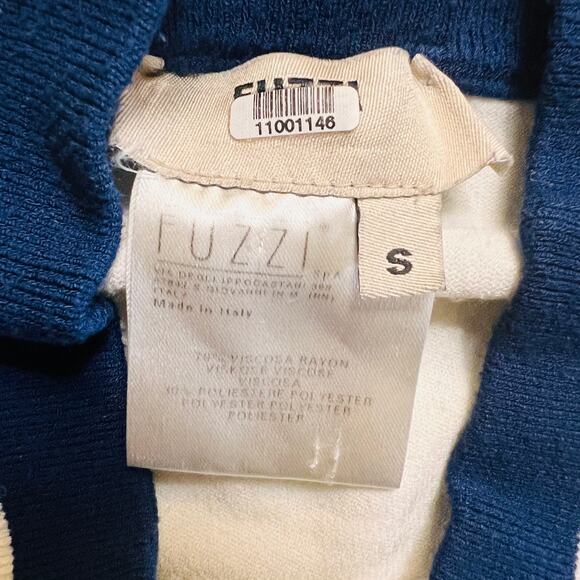 Fuzzi Striped Off Shoulder Sweater Size Small - Picture 5 of 9